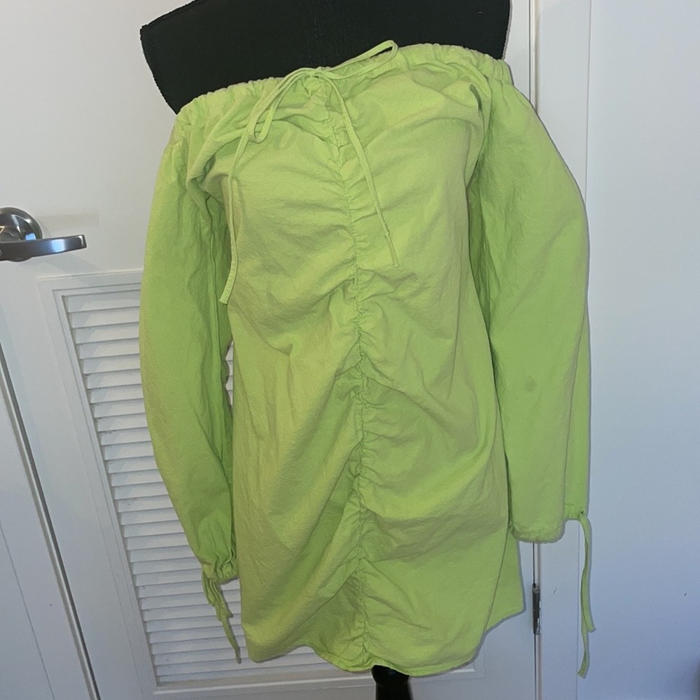 ASOS Drawstring Mini Dress Size 10 - Picture 4 of 9